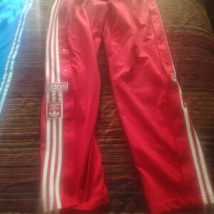 Adidas Red Snap Track Pants